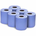 Blue center pull-out hand towels, 1 x 6 rolls