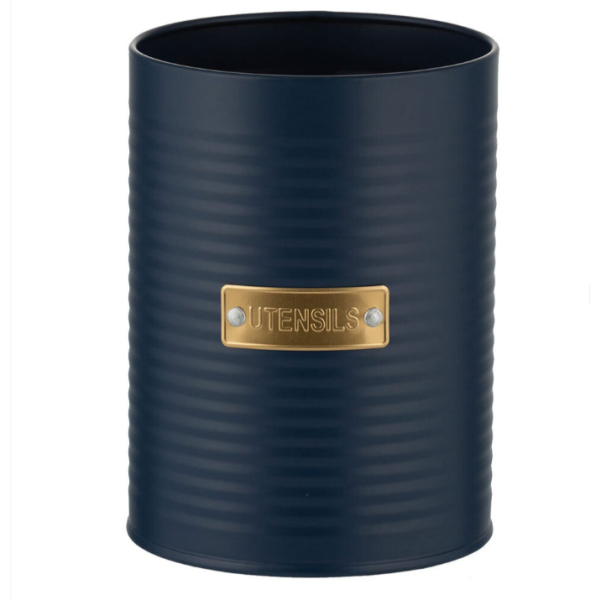 Matte Blue Cutlery Organizer Kitchen Storage Box Home Decor