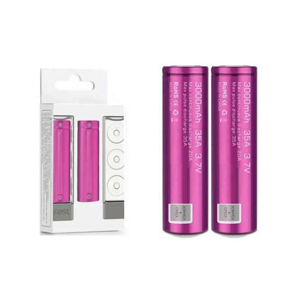 (4-Batteries) Efest 18650 3000mAh 35A 3.7V Twin Pack 2X,4X,6X