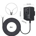 ConBlom 18V/500mA Doorbell Transformer UK - Plug-in Power Supply for Video Door Bell & Smart Thermostats, 5m/16ft Cable