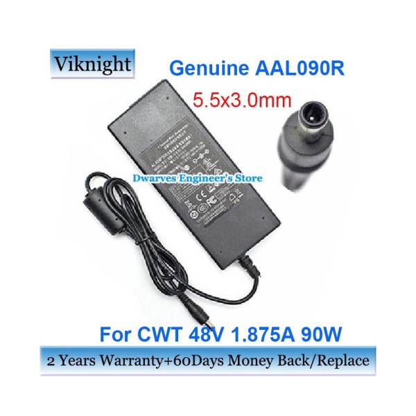 Genuine CWT 2AAL090R Power Adapter 48V 1.875A 90W Charger Power Supply