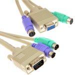 Kenable KVM Extension Cable, Male to Female SVGA and PS2 Connection Cable, 3 Meters