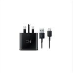 Official Samsung 15W Super Fast Charging USB Plug and USB-C Cable - Black