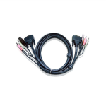 Aten 6 Feet USB DVI-D Single Link KVM Cable, 1.8 Meters, Black
