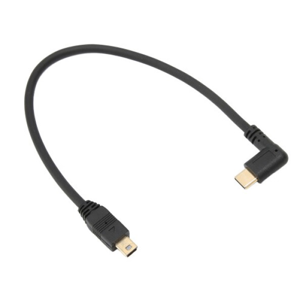 Type-C to Mini 5pin Data Cable, 0.25 meters