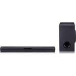 LG SQC1 Bluetooth Soundbar with Wireless Subwoofer - Black