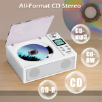 Portable Bluetooth Retro CD Player with Dual Speakers B