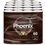 60-roll pack - Triple-ply quilted shea butter scented toilet paper