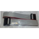 23 cm (9 inches) 16-pin 2.54mm Male FD to Female FC IDC Flat Ribbon Extension Cable with Black Dual-row Connector