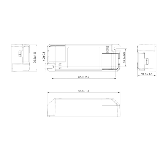 0-10V Dimmable LED Driver 300mA Lighting Transformer 12W Power Supply