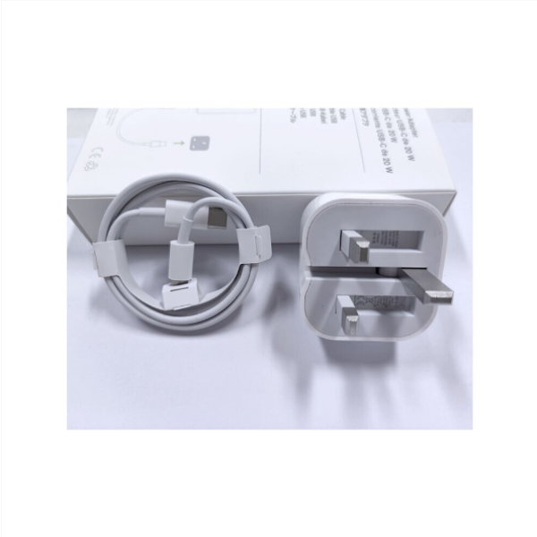 20W Type-C iPhone 12 Charger with Lightning Cable, iPhone Plug, USB-C Plug Fast Charge