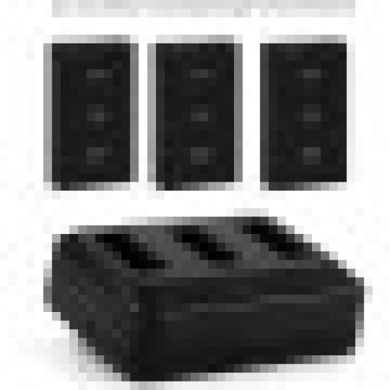 Parrot MiniDrones Charger Hub + 3 Pack 3.7V 600mAh Battery for Jumping Sumo, Rolling Spider, Swing Mambo, Airborne, Hydrofoil Battery