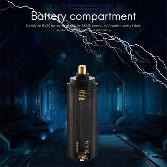 For New 1pcs 18650 Battery Tube and 1pcs AAA Battery Holder for Flashlight Torch