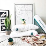 Sleepgram ベッドサポートピロー、柔らかい低アレルギー調整可能ピロー、取り外し可能なマイクロファイバーカバー付き、クイーンサイズ、ホワイト