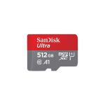 SanDisk 512GB Ultra microSDXC card + SD adapter up to 150 MB/s with A1 App Performance UHS-I Class 10 U1