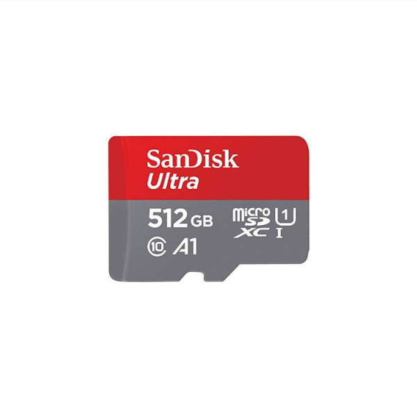 SanDisk 512GB Ultra microSDXC card + SD adapter up to 150 MB/s with A1 App Performance UHS-I Class 10 U1