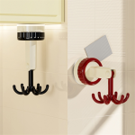 360° Rotating Folding Hook Kitchen Utensil Storage Rack