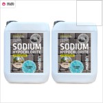 Sodium hypochlorite (14–15 percent) patio cleaner/swimming pool chlorine 2x5 liters