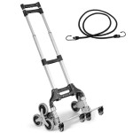 Outdoor stair climbing trolley, portable folding trolley