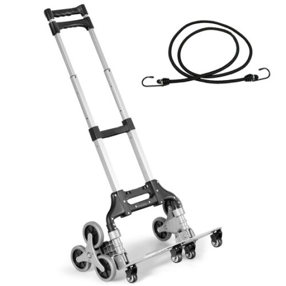 Outdoor stair climbing trolley, portable folding trolley
