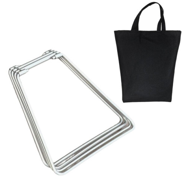 This portable folding metal camping rack, a heavy-duty luggage rack, is perfect for ICES box coolers and is ideal for outdoor picnics and fishing.