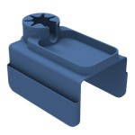 Silicone sofa armrest tray with non-slip design | Spill-proof beverage holder with side pockets for snacks and mobile phones