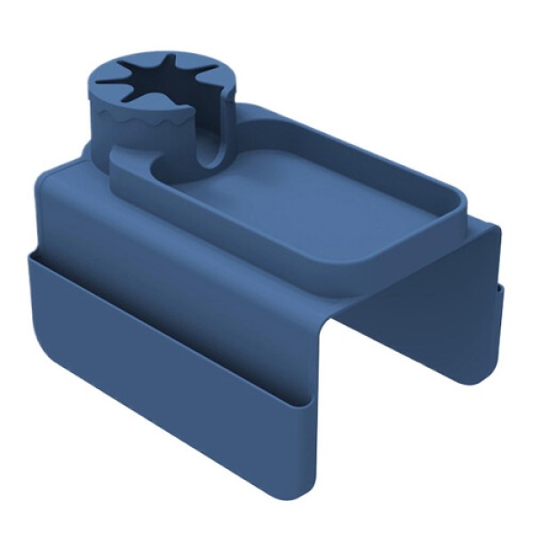 Silicone sofa armrest tray with non-slip design | Spill-proof beverage holder with side pockets for snacks and mobile phones