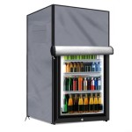 outdoor refrigerator cover for mini zers, 3.0 cubic cooler with mesh ventilation, 56 x 58 x 86 cm grey L
