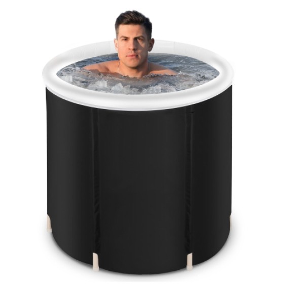 Portable Ice Bath Tub | For Cold Water Therapy | With Lid | Reversible Soaking Pool