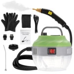 スチームクリーナー 2500W ハンドヘルドスチームクリーナー 清掃用、家庭用ハンドヘルドポータブルスチームクリーナー、高圧キッチンスチーマー