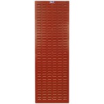 2-Pack - 500 x 1500 mm Red Louvered Wall-Mounted Storage Box Panel - Warehouse Pallet