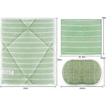 Premium Bamboo Microfiber Washable Cloths and Sponges for Glass Cooktops, Kitchen