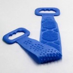 Bath Towel - Magic - Silicone - Exfoliating - Massage - Shower - 20x60 cm - Blue