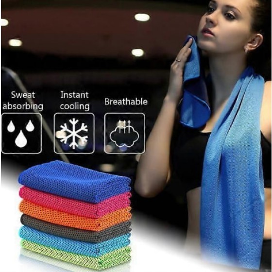 6 Pieces Microfiber Cooling Towel Sports Towel Cooling Air Flip Towel