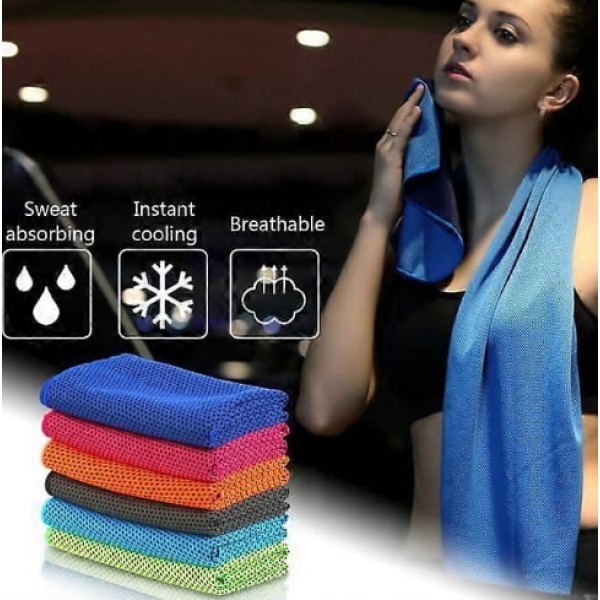 6 Pieces Microfiber Cooling Towel Sports Towel Cooling Air Flip Towel