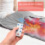 Heim Sauna Spa Heated Sauna Blanket for Weight Reduction, Digital 2-Zone Sauna Blanket for Women, Silver, Size 1 UK