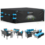 Duerer Patio Furniture Covers Waterproof 420D Outdoor Furniture Covers 136L X 74W X 28H for Patio Furniture Sets Sofa Table and Chair Set Cover AntiU