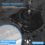 Duerer Patio Furniture Covers Waterproof 420D Outdoor Furniture Covers 136L X 74W X 28H for Patio Furniture Sets Sofa Table and Chair Set Cover AntiU