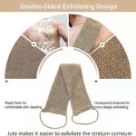 Ramie Jute Bath Towel, Shower Towel, Exfoliating Back Strap and