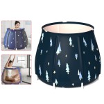 68x67 cm Adult Foldable Bathtub Set, Thickened PVC Plastic Home SPA Bathtub, Outdoor Camping Inflatable Simple Bathtub